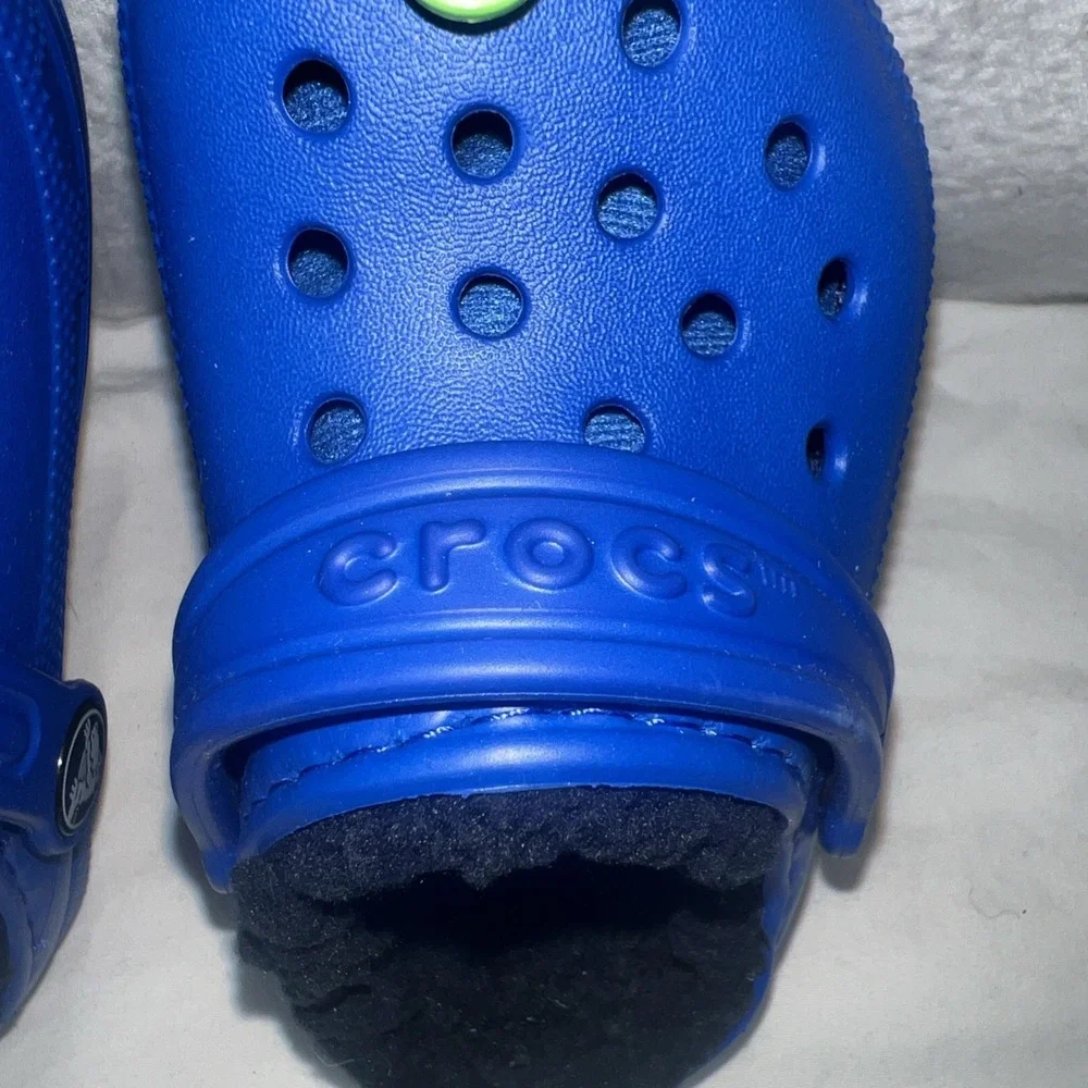CROCS Classic Lined Clog Toddler Size US Blue New 207009 4KZ Size C5